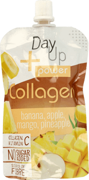 DAY UP,Power Collagen Banan, Jabłko, Mango, Ananas,przód