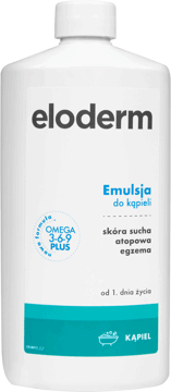 ELODERM,emulsja do kapieli skóra sucha atopowa, egzema,przód