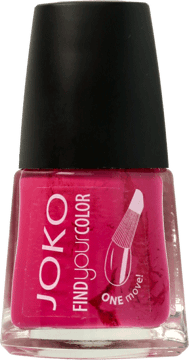 JOKO,lakier do paznokci nr 123 Born to be fuchsia,przód