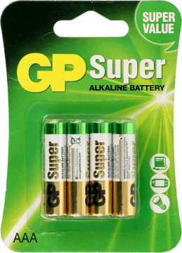 GP,baterie alkaliczne SUPER AAA (LR03) ,przód
