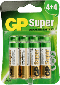 GP,baterie alkaliczne, SUPER AA (LR6) ,przód