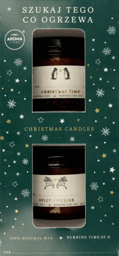 AROMA HOME,Świece zapachowe Candle Christmas/Spicy Cookies,przód