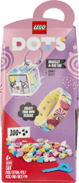 LEGO,cukierkowa kicia bransoletka i zawieszka na torbę,przód