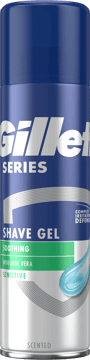 GILLETTE,żel do golenia z aloesem, dla mężczyzn,przód