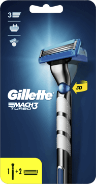 GILLETTE,maszynka do golenia 3-ostrzowa, z wymiennymi wkładami, dla mężczyzn,przód
