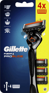 GILLETTE,maszynka do golenia 5-ostrzowa, z wymiennymi wkładami, dla mężczyzn,przód