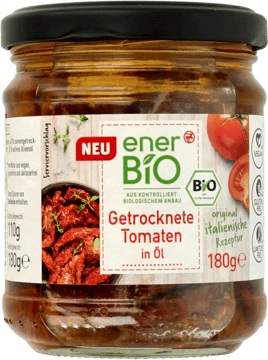 ENERBIO,suszone pomidory w oleju ,przód