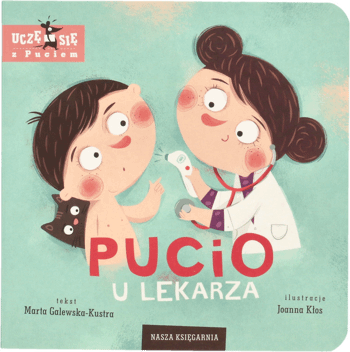 PLATON,książka dla dzieci Pucio u lekarza,przód