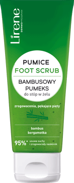 LIRENE,pumeks do stóp bambusowy, w żelu,przód