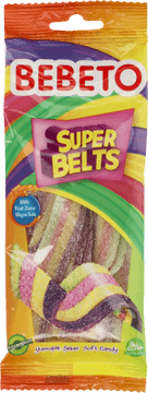 BEBETO,żelki Super Belts,przód