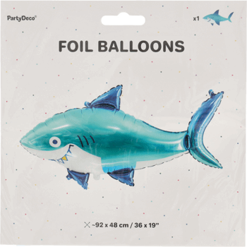PARTYDECO,balon foliowy rekin,przód