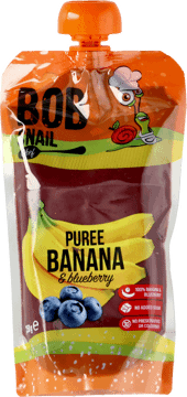 BOB SNAIL,Puree banany&borówki ,przód