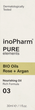 INOPHARM,serum do twarzy z bioolejkiem z róży i olejkiem arganowym,przód