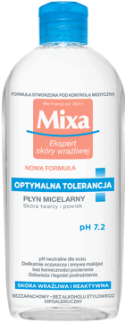 MIXA,płyn micelarny skóra wrażliwa i reaktywna,przód