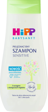 HIPP,szampon pielęgnacyjny od 1. dnia życia,przód