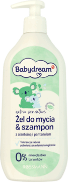 BABYDREAM,żel do mycia i szampon dla dzieci, delikatny,przód