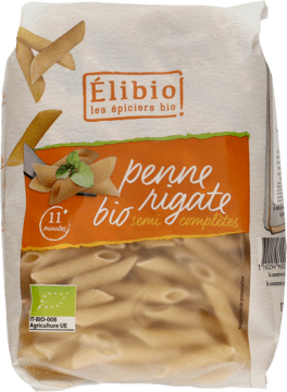 ELIBIO,makaron Penne z semoliny, eko,przód
