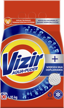 VIZIR,proszek do prania do tkanin białych i jasnych,przód