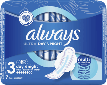 ALWAYS,podpaski higieniczne ze skrzydełkami, Ultra Night,przód