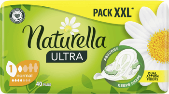 NATURELLA,podpaski higieniczne ze skrzydełkami, Normal,przód