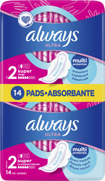 ALWAYS,podpaski higieniczne ze skrzydełkami, Super,przód