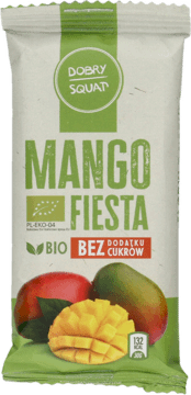 DOBRY SQUAT,Pieczony baton owocowy mango fiesta,przód
