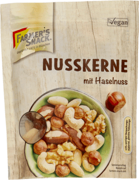 FARMER'S SNACK,mieszanka orzechów z orzechami brazylijskimi,przód
