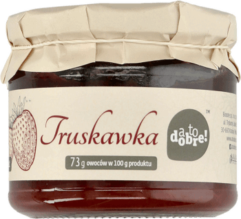 A TO DOBRE!,konfitura Truskawka,przód
