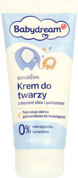 BABYDREAM,krem do twarzy z masłem shea i pantenolem,przód