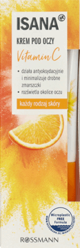 ISANA,krem pod oczy rozjaśniające,przód