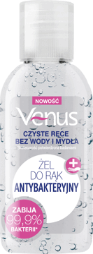 VENUS,żel do rąk o właściwościach antybakteryjnych,przód