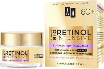 AA,krem do twarzy kuracja rewitalizująca, 60+, na noc,kompozycja-1