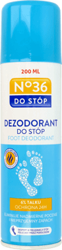 NO 36,dezodorant do stóp odświeżający z talkiem,przód