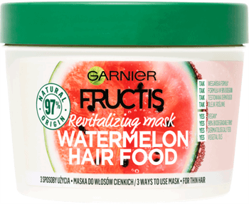 GARNIER FRUCTIS,maska do włosów cienkich,przód