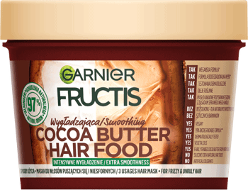 GARNIER FRUCTIS,maska do włosów wygładzająca,przód