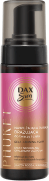 DAX SUN,pianka brązująca nawilżająca, do twarzy i ciała, każdy rodzaj karnacji,przód