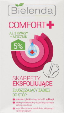 BIELENDA,zabieg do stóp złuszczający, Skarpety eksfoliujące,przód