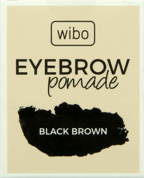 WIBO,koloryzująca pomada do brwi, black brown,przód