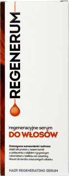 REGENERUM,serum do włosów, regeneracja,przód