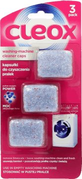 CLEOX,kapsułki do czyszczenia pralki,przód