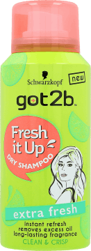 SCHWARZKOPF GOT2B,suchy szampon do włosów, ekspresowo odświeżający,przód