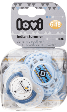 LOVI,smoczek silikonowy, dynamiczny, 6-18m,przód