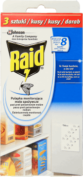 RAID,pułapka monitorująca mole spożywcze,przód
