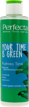 pudrowy tonik przeciw niedoskonałościom Your time is green Perfecta
