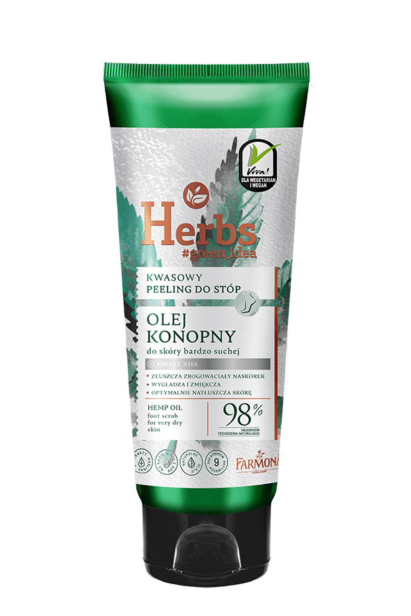 FARMONA HERBS, , kwasowy peeling do stóp dla skóry bardzo