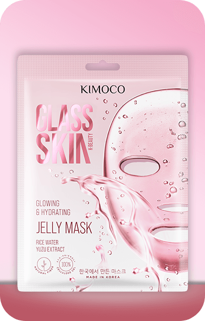 LAÉSSE glass skin Nightmask KIMOCO, Glass Skin , maska w płachcie, rozświetlająco