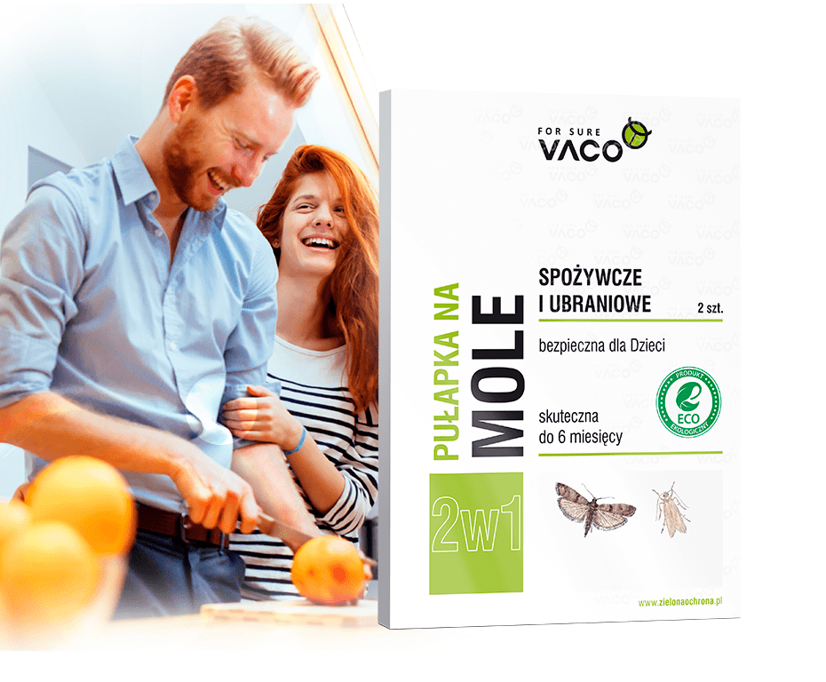 VACO ECO pułapka lepowa na mole spożywcze i ubraniowe, 2w1